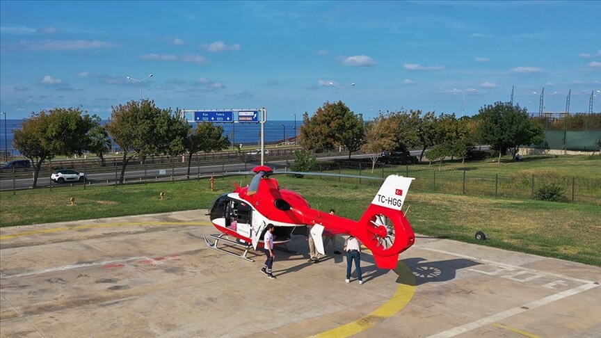 Karadeniz’de ambulans helikopterle 9 ayda 198 hasta taşındı