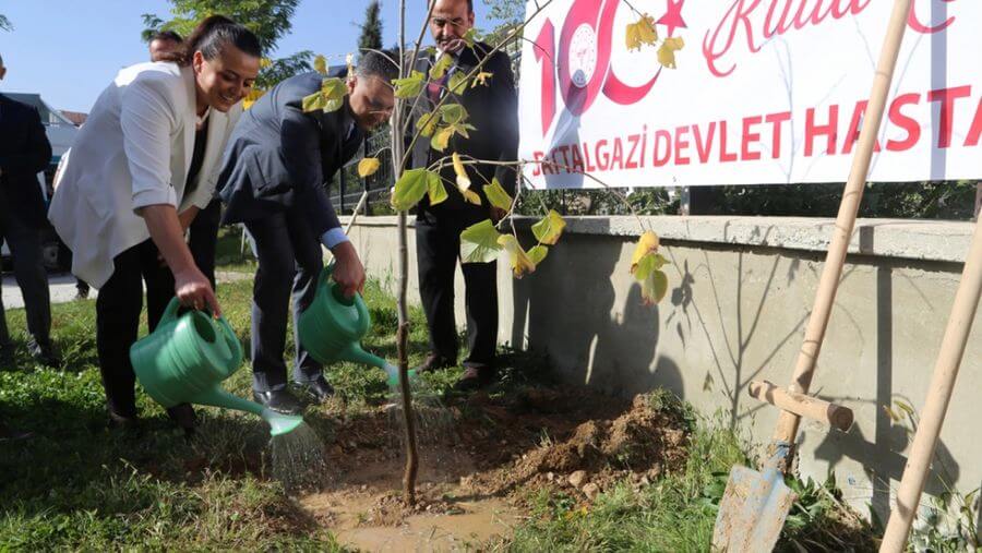 Battalgazi Devlet Hastanesinde Cumhuriyetin 100. yılı etkinliği